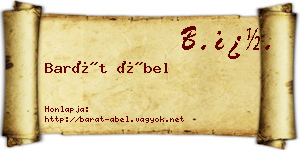 Barát Ábel névjegykártya