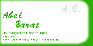 abel barat business card