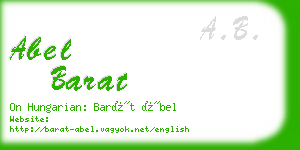 abel barat business card